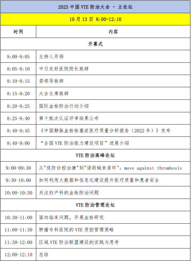 邀请函 | 帝诺医疗邀请您参加“2023年中国VTE防治大会”